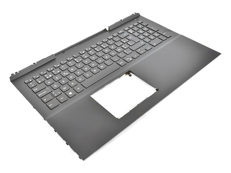 Dell Inspiron 7566/7567 Palmrest & BELGIAN Backlit Keyboard - 0MDC8K + 0MPFKP