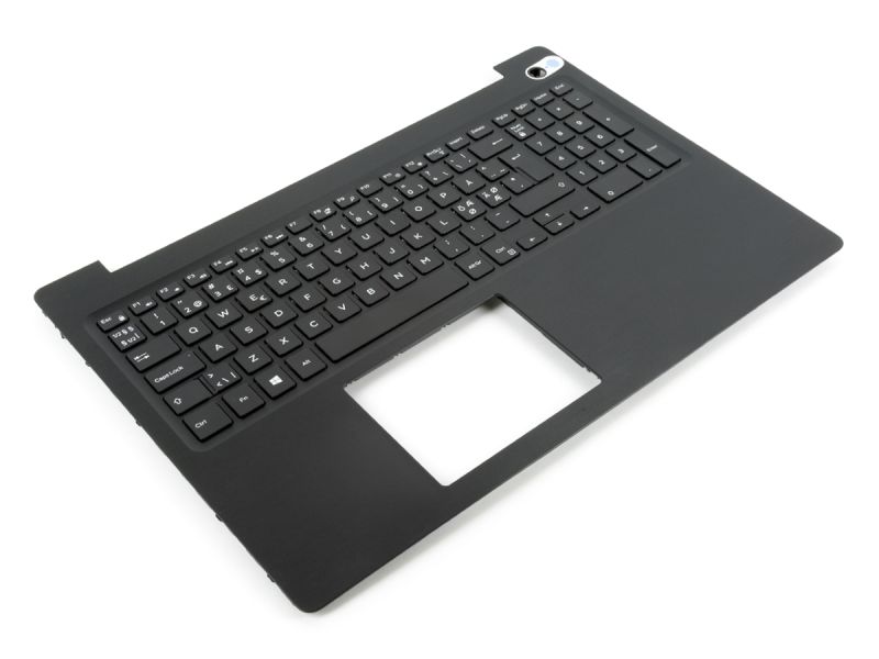 Dell Inspiron 5570/5575 Black Palmrest & NORDIC Keyboard - 0V1H3J / 08D7T9 + 0066PD