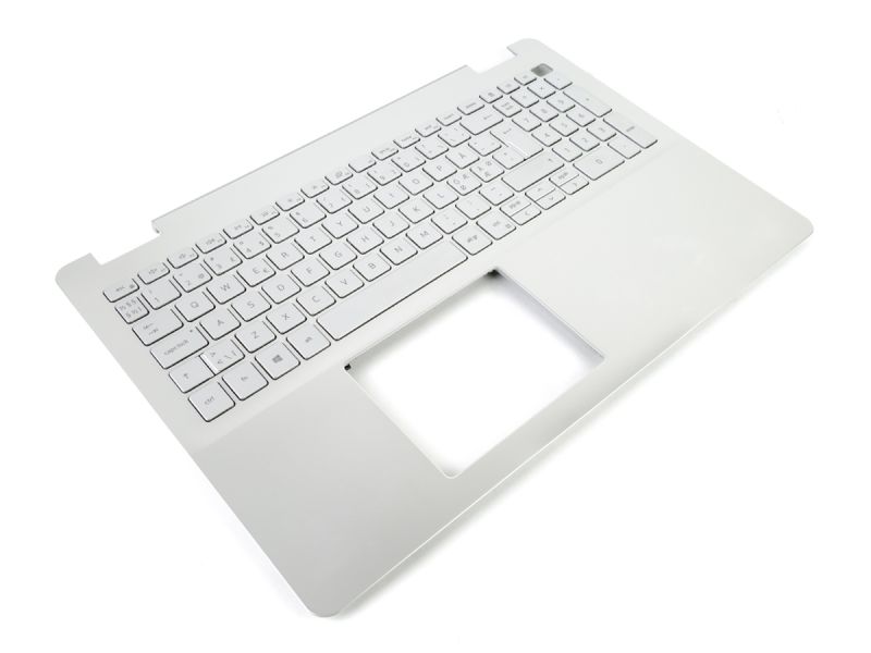Dell Inspiron 5584 Silver Palmrest & NORDIC Backlit Keyboard - 0DFX5J + 0XMP7D