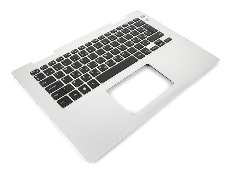 Dell Inspiron 5481/5482/5485/5491 2-in-1 Silver Palmrest & HUNGARIAN Backlit Keyboard - 041KVJ + 0K9PWN