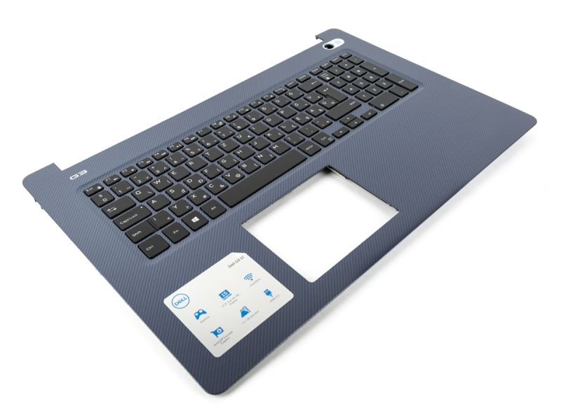 Dell G3-3779 Recon Blue Palmrest & HUNGARIAN Backlit Keyboard - 06XX1G + 0TJRHX