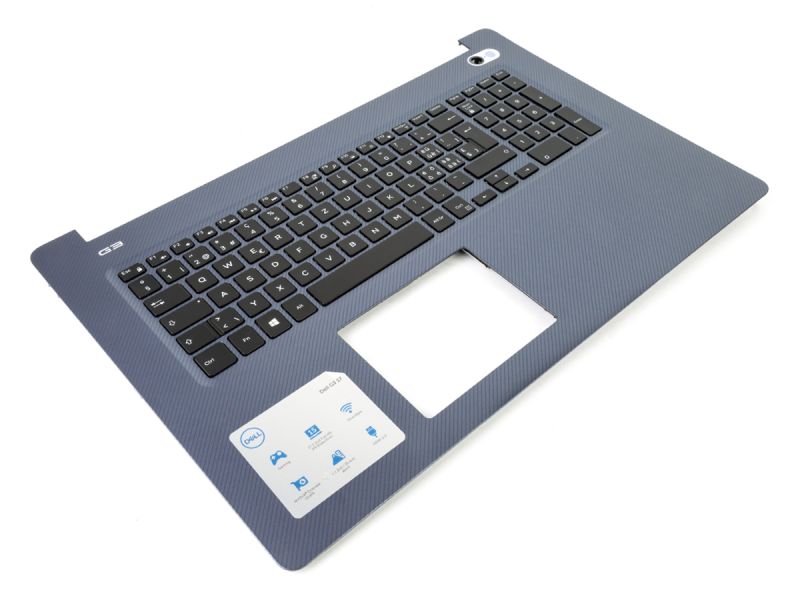Dell G3-3779 Recon Blue Palmrest & SWISS Backlit Keyboard - 06XX1G + 0V70H9