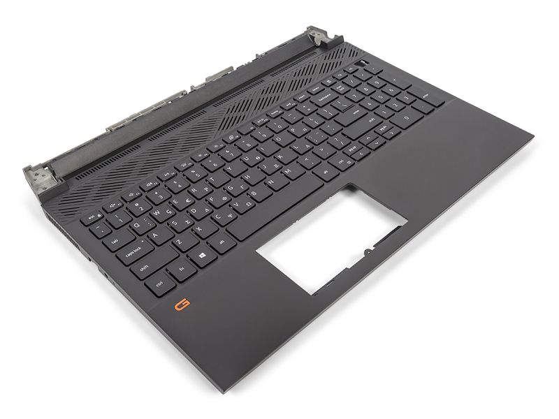 Dell G15 5510/5511/5515 Dark Shadow Palmrest & GREEK Backlit Keyboard - 0V256H + 0WWTW2 (0RV5M)