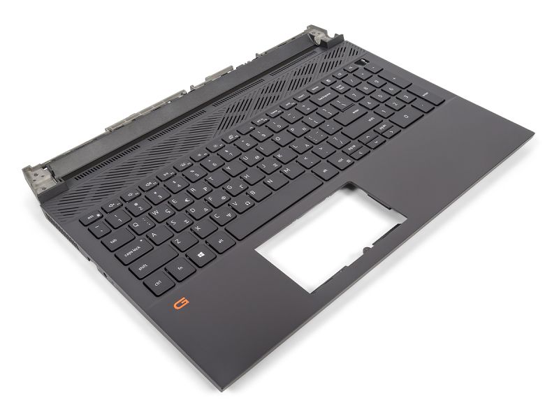 Dell G15 5510/5511/5515 Dark Shadow Palmrest & GREEK Backlit Keyboard - 04XJ3D + 0WWTW2 (97G7H)