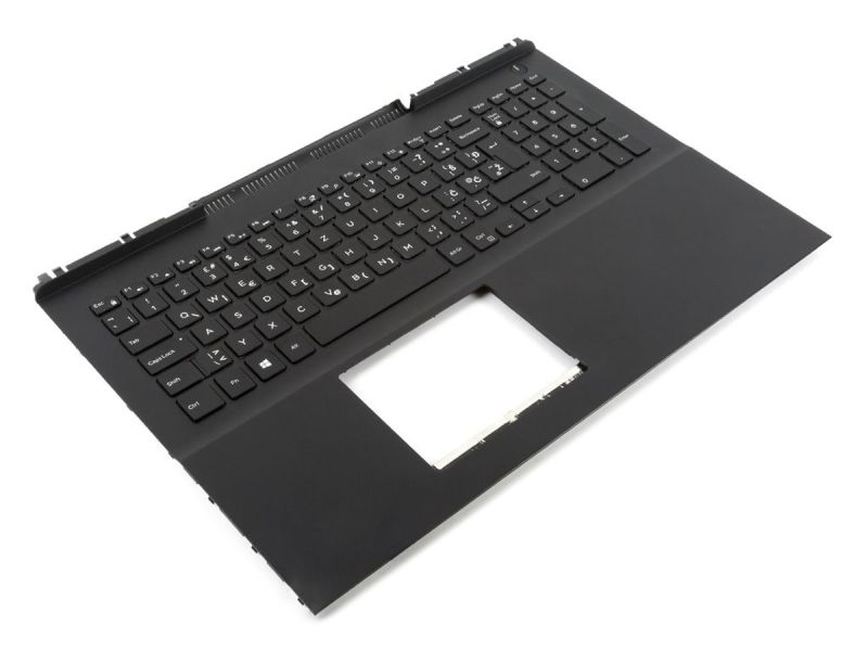 Dell Inspiron 7566/7567 Palmrest & SOUTH SLAVIC Backlit Keyboard - 0MDC8K + 09J9KG