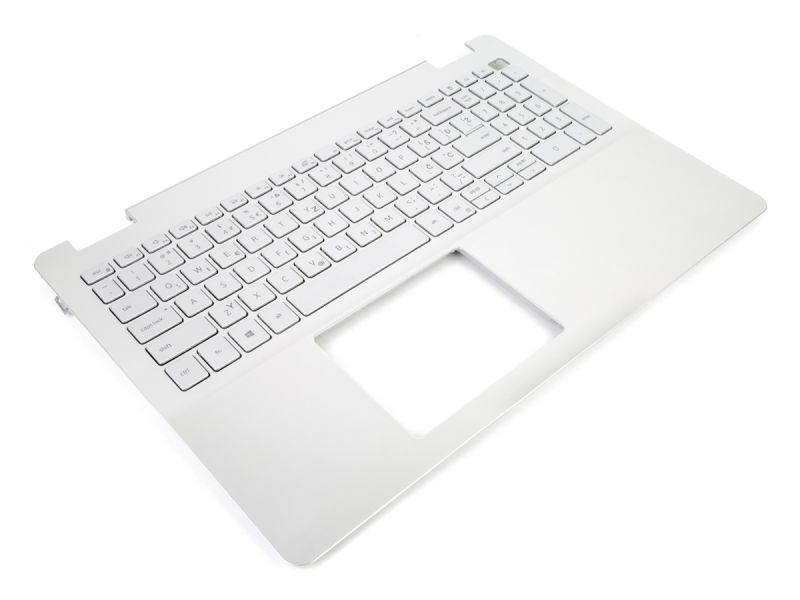 Dell Inspiron 5584 Silver Palmrest & SOUTH SLAVIC Backlit Keyboard - 0DFX5J + 0GHTYC