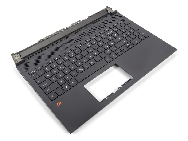 Dell G15 5510/5511/5515 Dark Shadow Palmrest & SOUTH SLAVIC Backlit Keyboard - 0V256H