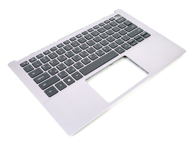 Dell Inspiron 5390/5391 Ice Lilac Palmrest & HEBREW Backlit Keyboard - 07J9FT + 0DTPPR