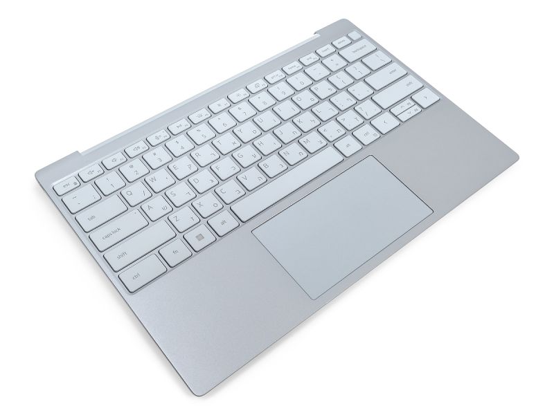 Dell XPS 9315 Palmrest, Touchpad & HEBREW Backlit Keyboard - 0TKH4F + 03H4GM (9MJTX) - Sky