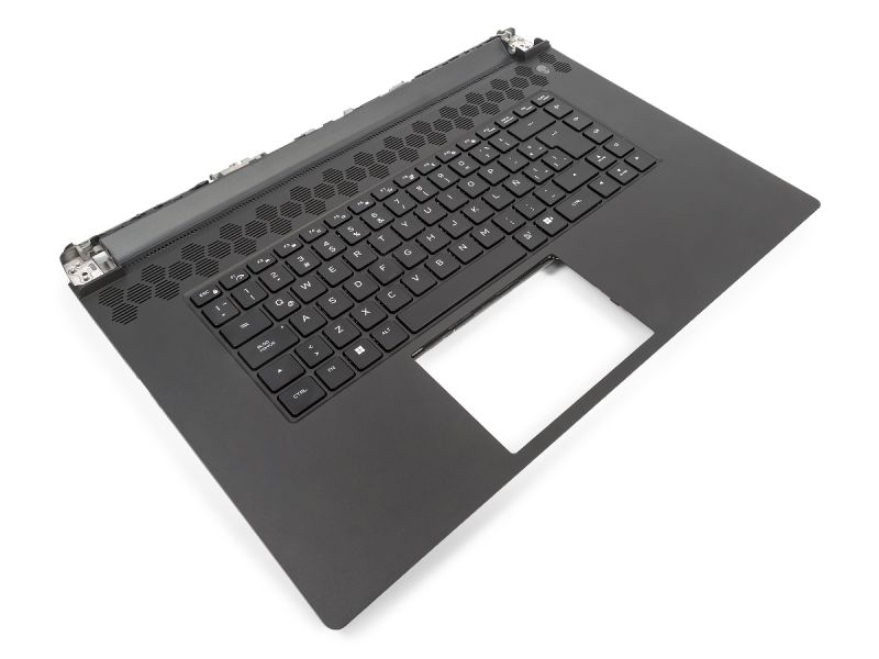 Dell Alienware m17 R5 AMD Palmrest & SPANISH (LATIN) RGB Backlit Keyboard - 0K0GPJ + 0YJK08 (MD9FJ)