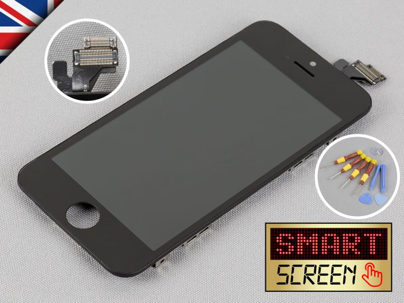 Apple iPhone 5 LCD Touch Screen display Digitizer replacement  Black + Tool Kit