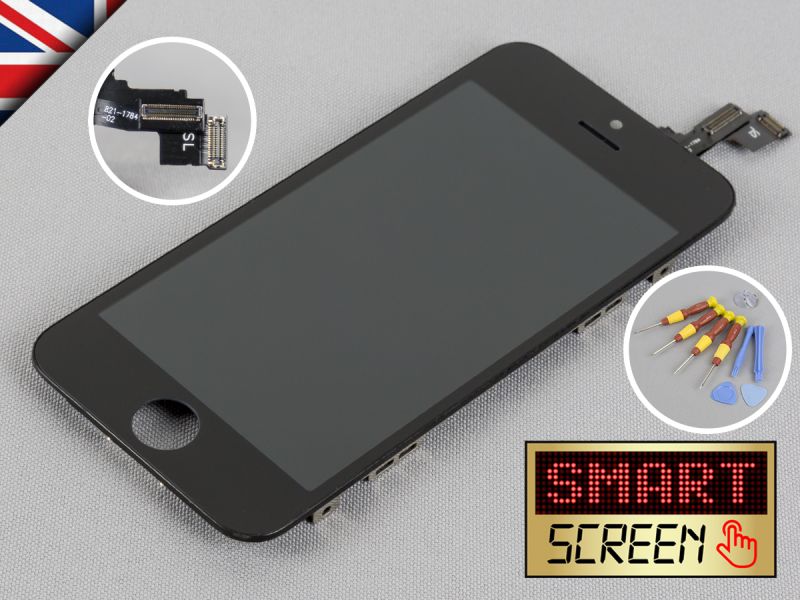 Apple iPhone 5s LCD Touch Screen display Digitizer replacement Black + Tool Kit