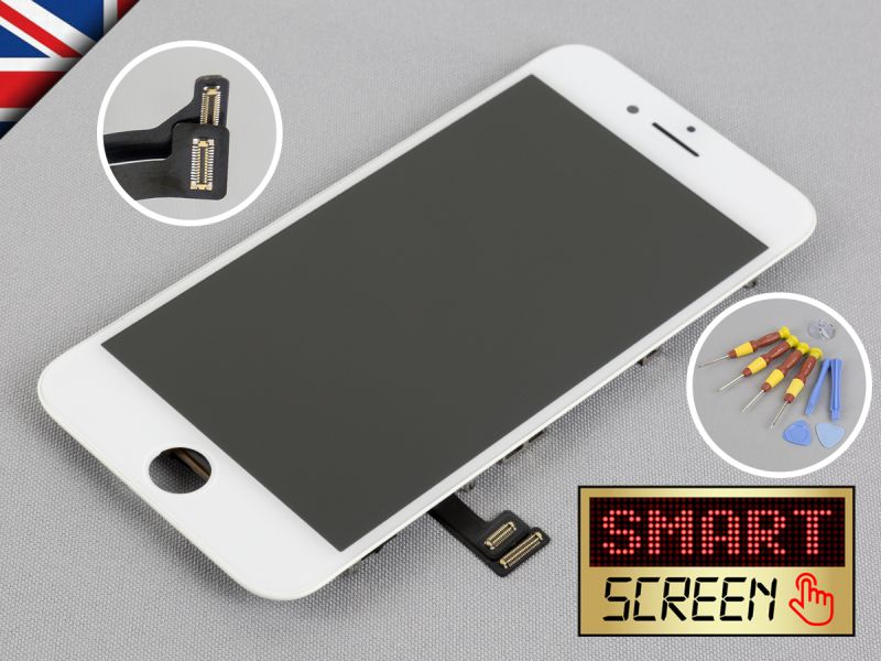 Apple iPhone 7 LCD Touch Screen display Digitizer replacement White + Tool Kit
