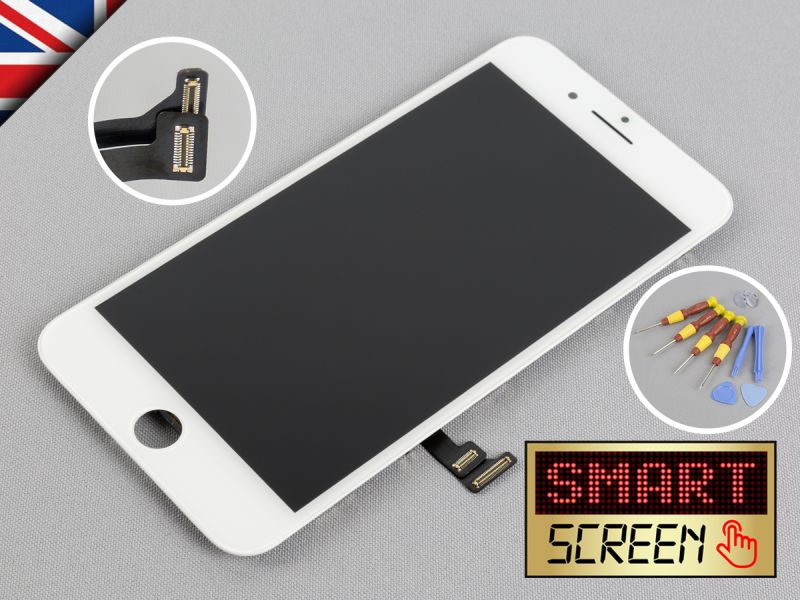 Apple iPhone 8 Plus LCD Touch Screen display Digitizer replacement White + Tool Kit