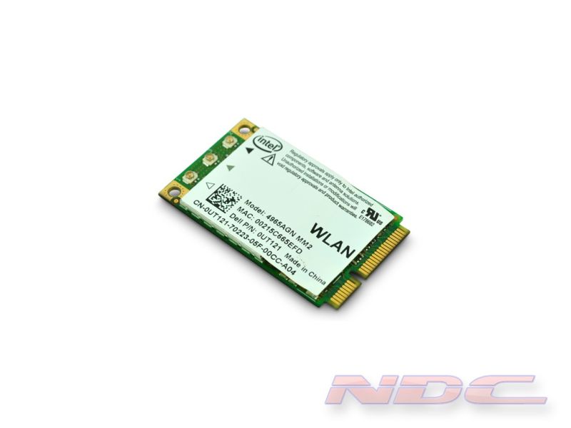 Dell Intel Wireless-N 4965AGN Dual Band a/b/g/n PCI Express Mini-Card - 300Mbps - 0UT121