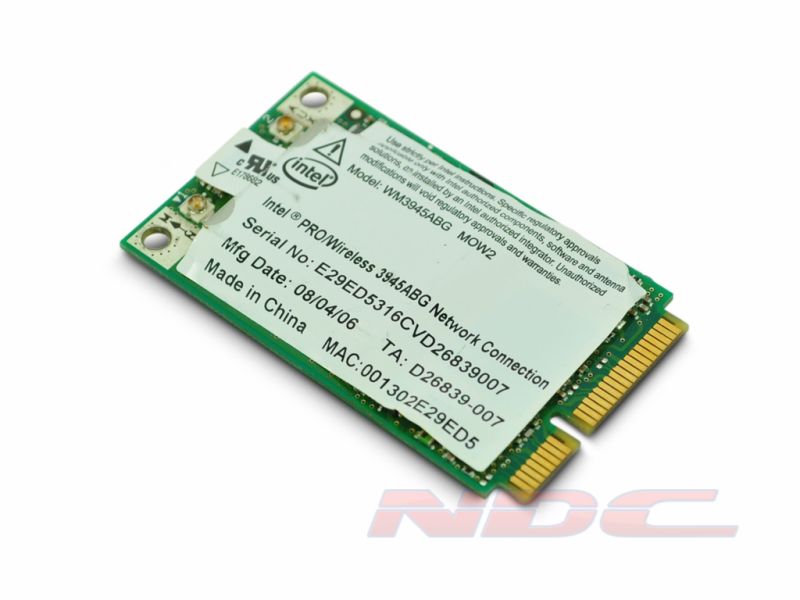 Intel Pro/Wireless WM3945ABG Mini PCI-Express Wireless Card 