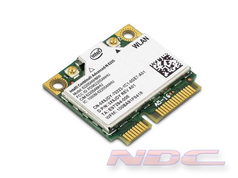 Dell Intel Centrino Advanced-N 6205 Wireless PCI Express Half Height Mini-Card - 0X9JDY