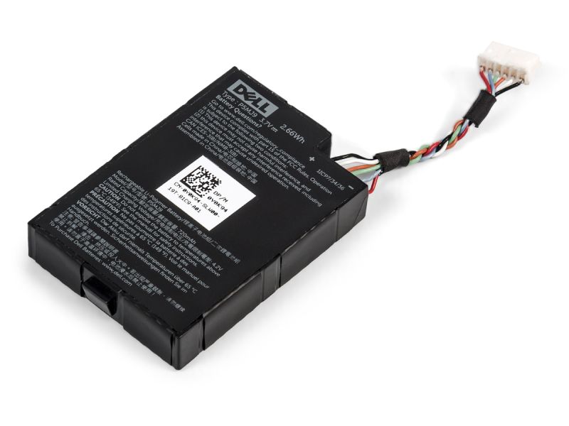 Genuine Dell P5MJ9 PowerEdge RAID Controller Battery (3.7V/2.66Wh) - Short Cable