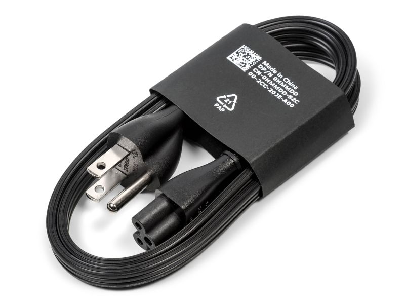 Dell 0.9m (3ft) USA/Canadian 3-Pin C5 Clover Power Cable 125V 7A - 0HMMDD