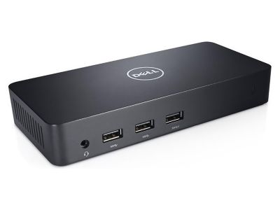 Dell D3100 Docking Station with 65W Power Supply,USB3 Cable and DVI-HDMI Adapter
