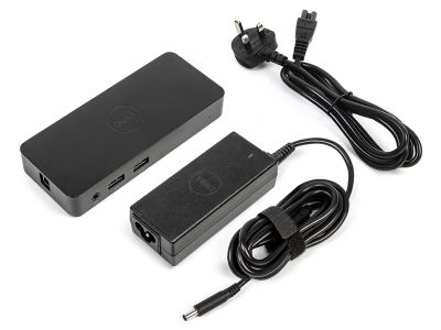 Dell D1000 Dual Video USB 3.0 Docking Station with 45W Power Supply (Refurbished)
