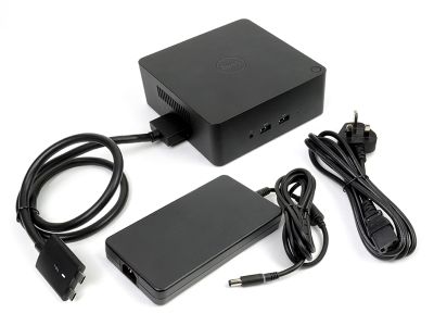 Refurbished Dell TB18DC Dual- USB-C Thunderbolt Docking Station with 240W Power Supply