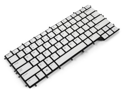 Dell Alienware m15 R2/R3/R4 US/INT ENGLISH RGB Backlit Keyboard (White) - 0TJ1NP