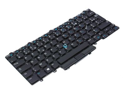 Dell Latitude E5450/E5470/5480/5490 Dual Point FRENCH Laptop Backlit Keyboard - 0W93F7