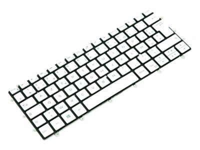 Dell XPS 13-9370/9380/7390 FRENCH Backlit Laptop Keyboard WHITE - 0GM4FH