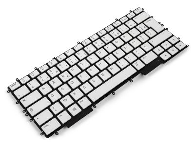 Dell Alienware m15 R3/R4 FRENCH 4-Zone RGB Backlit Keyboard (White) - 0PYNGJ