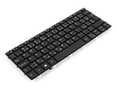 Dell XPS 13-9370/9380/7390 CZECH/SLOVAK Backlit Laptop Keyboard BLACK - 0KC6JR