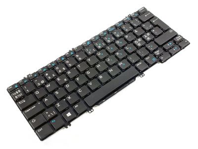 Dell Latitude 7280/7290/7380/7389/7390 NORDIC Backlit Laptop Keyboard - 030FVP