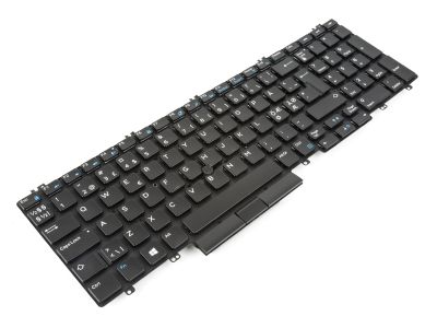 Dell Precision 7530/7540/7730/7740 NORDIC Backlit Laptop Keyboard - 0RX21J