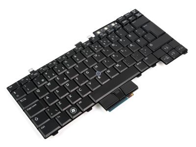 Dell Latitude E5400/E5410/E5500/E5510 DANISH Dual Point Backlit Keyboard - 0RX800
