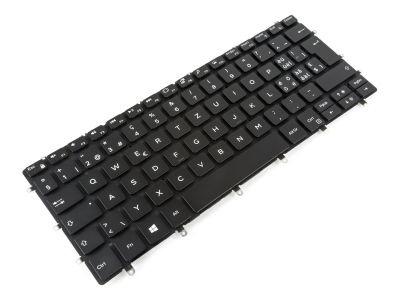 Dell XPS 13-9370/9380/7390 SWISS Backlit Laptop Keyboard BLACK - 05JYGK 