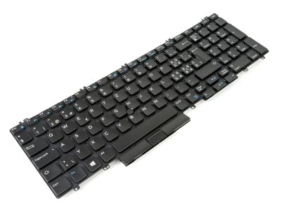 Dell Precision 7530/7540/7730/7740 SWISS Backlit Laptop Keyboard - 0YRK6V 