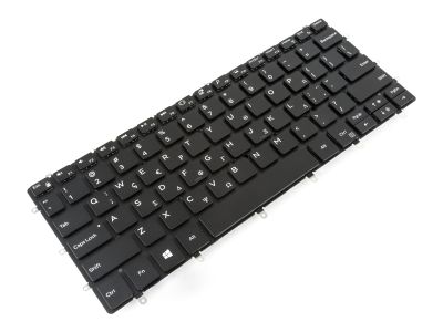 Dell XPS 13-9370/9380/7390 GREEK Backlit Laptop Keyboard BLACK - 0MGTX5 