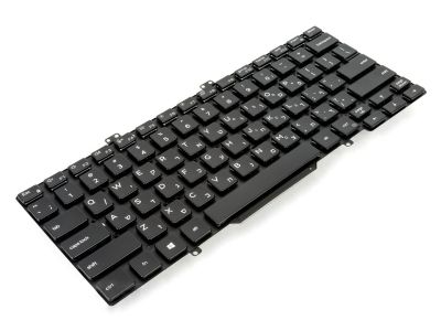 Dell Latitude 5400 / 5401 / 7400 Single Point HEBREW Backlit Laptop Keyboard - 0T1RHW