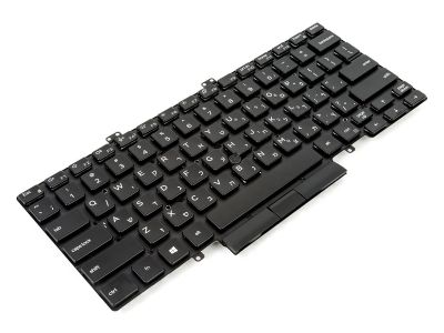 Dell Latitude 5400 / 5401 / 5410 / 5411 Dual Point HEBREW Backlit Laptop Keyboard - 03T97G
