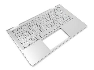 Dell Inspiron 13-7306 Silver 2-in-1 Palmrest & NORDIC Backlit Keyboard - 0DWWXK + 07D4K4
