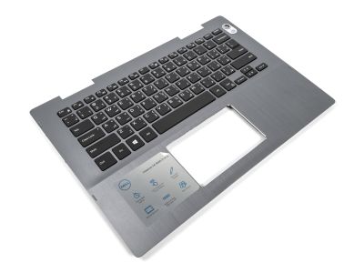 Dell Inspiron 14-5481/5482/5485/5491 2-in-1 Grey Palmrest & ARABIC Backlit Keyboard - 09VMHF + 007RTJ