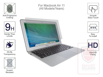 SmartGuard Tempered Glass Screen Protector for Apple MacBook Air 11 (A1465/A1370)