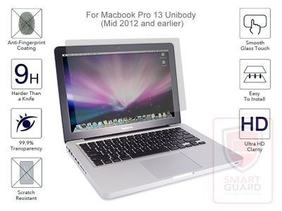 SmartGuard Tempered Glass Screen Protector for Apple MacBook Pro 13 Unibody (A1278)